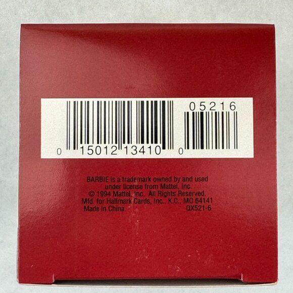 Vintage 1994 Hallmark Holiday Barbie Keepsake Ornament Second Edition Gold - Picture 11 of 16